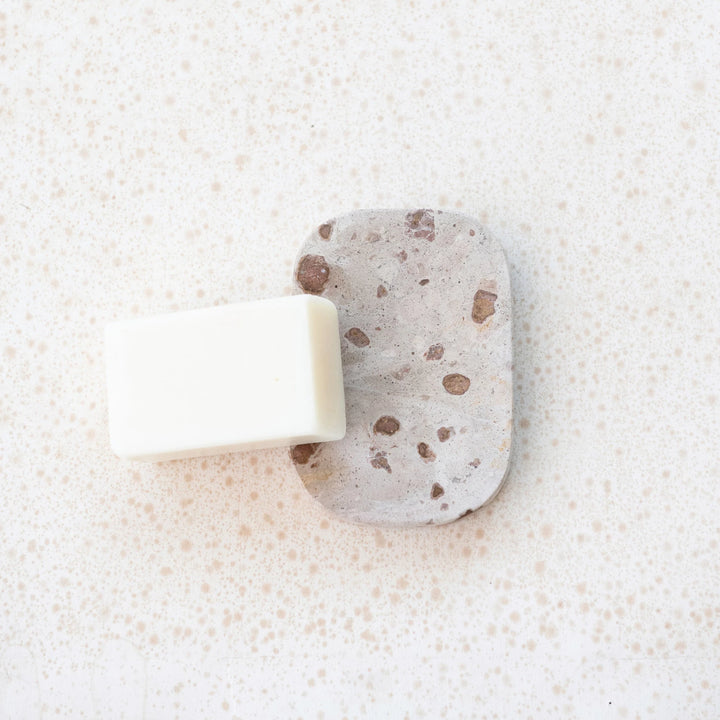 Marble Soap Dish, Buff Color