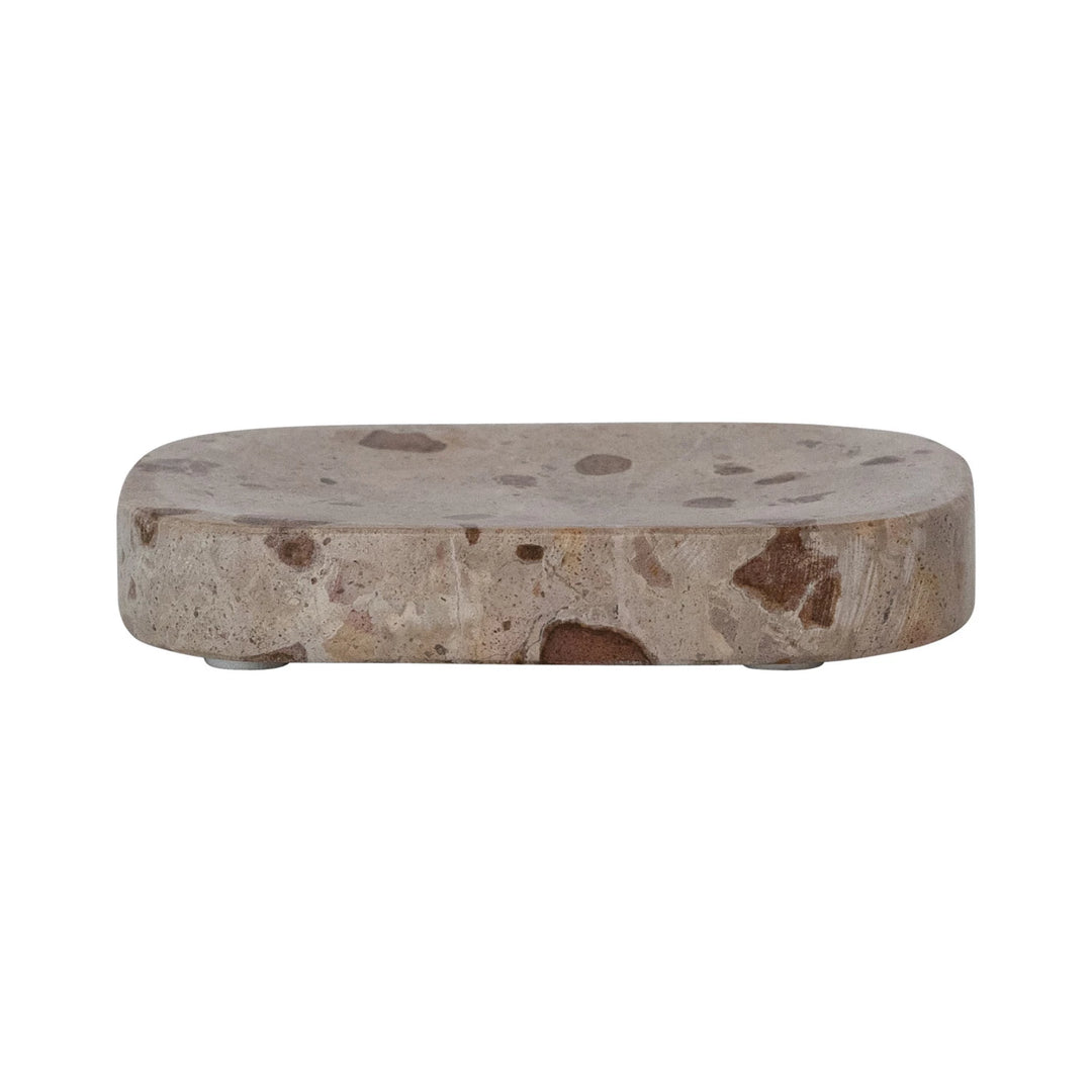 Marble Soap Dish, Buff Color