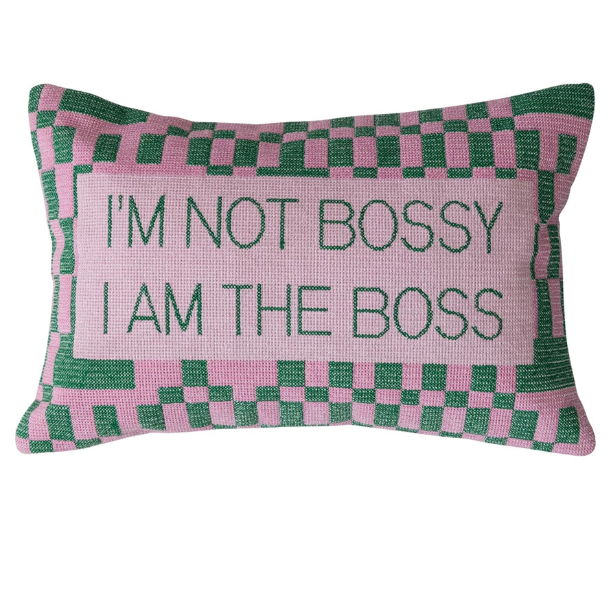 Cotton & Jute Lumbar Pillow, 5 sayings