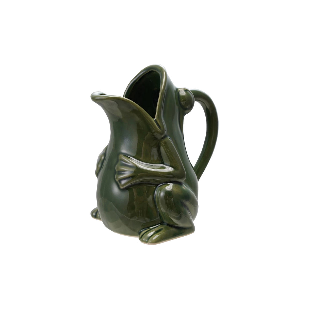 16 oz. Stoneware Frog Pitcher