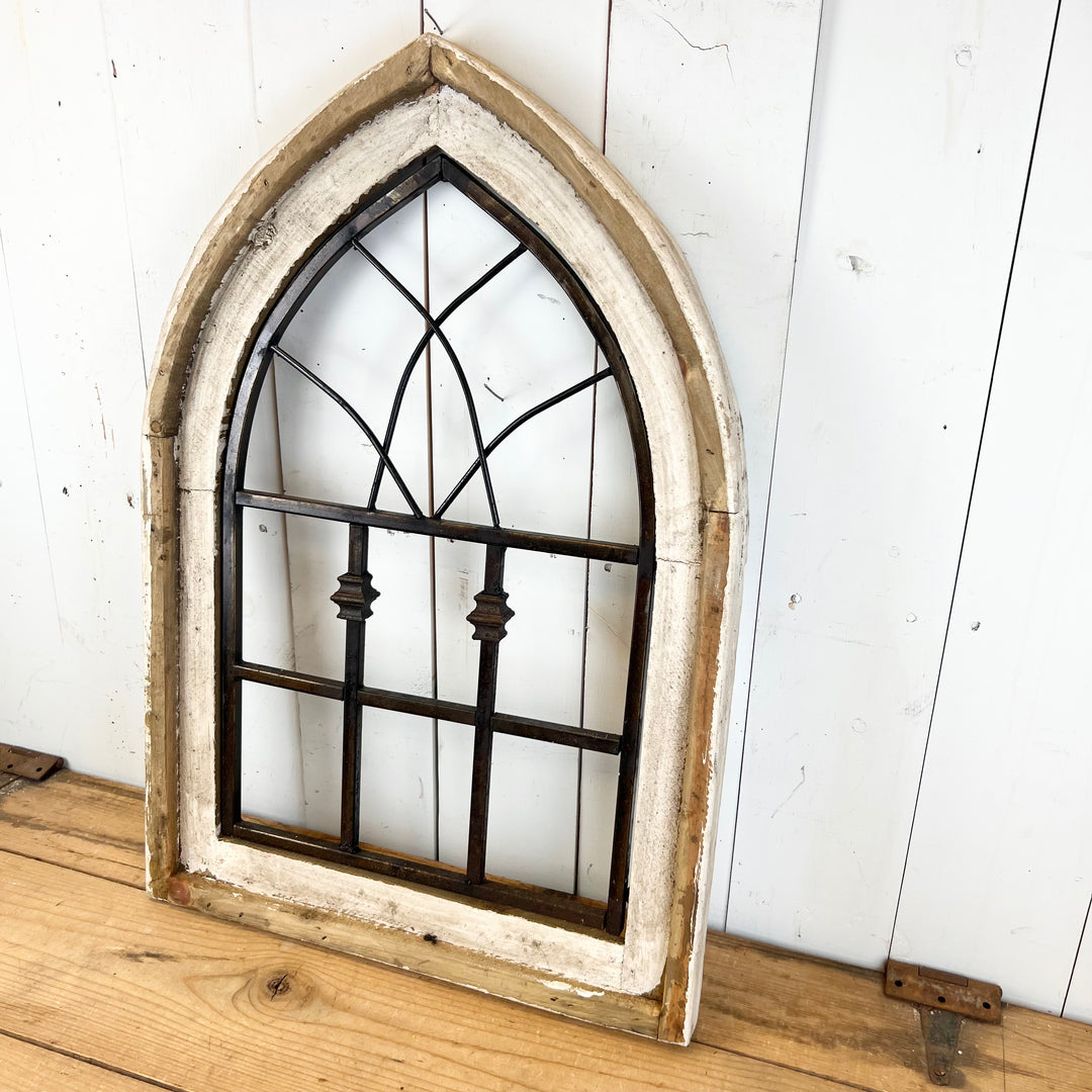 Wood and Metal Church Window