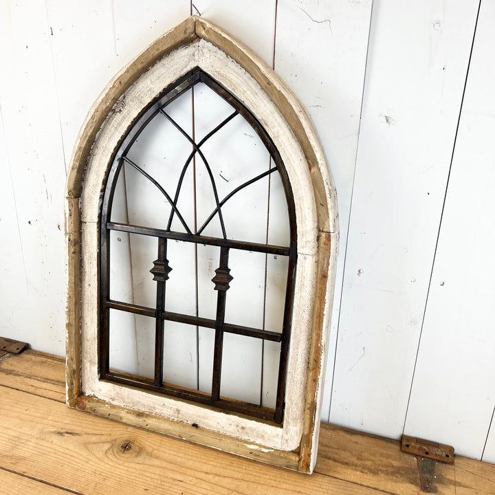 Wood and Metal Church Window