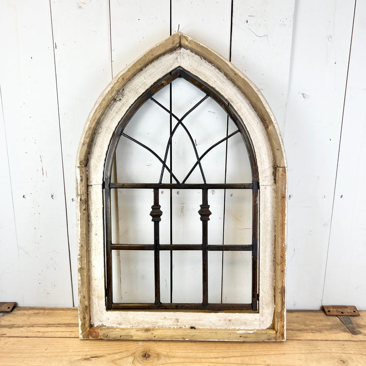 Wood and Metal Church Window