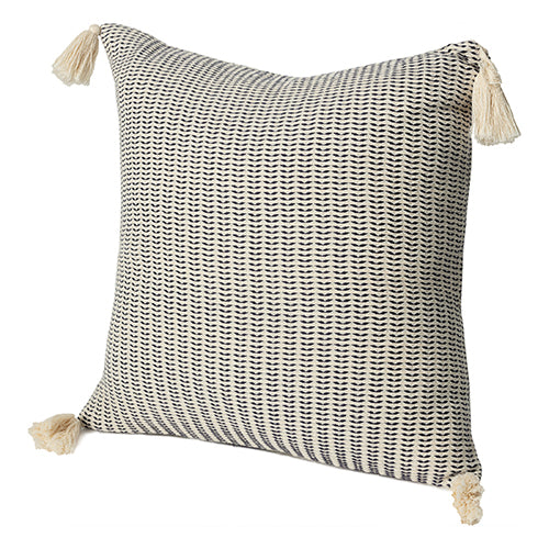 Navy Patterned Pillow