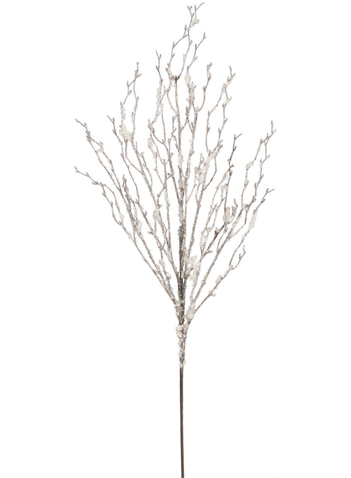 White Glitter Twig Stem