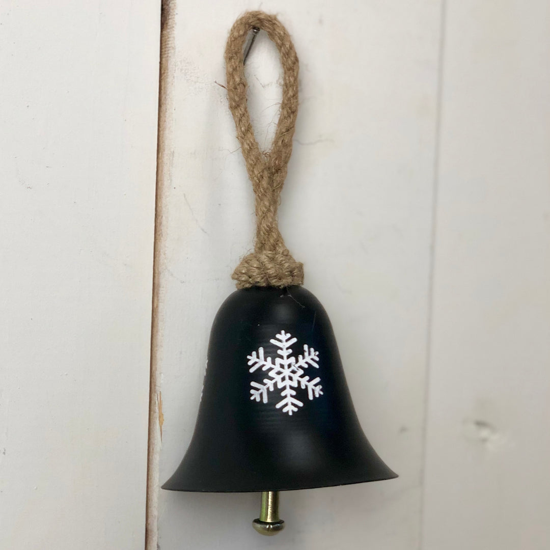 Black Bell Snowflake Ornament