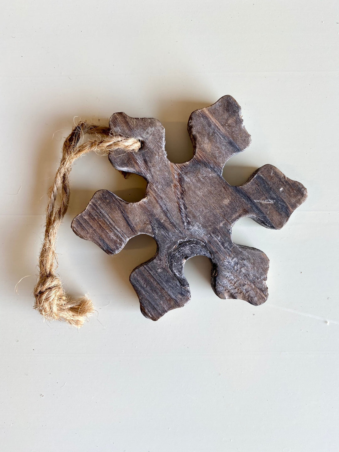 Wood Snowflake Ornament