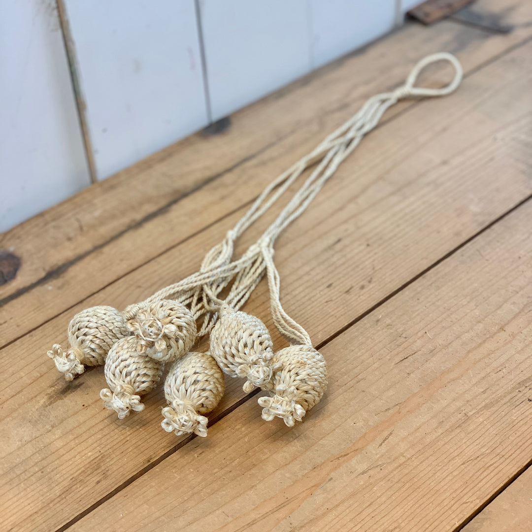 Ivory Cluster Macramé Hanger