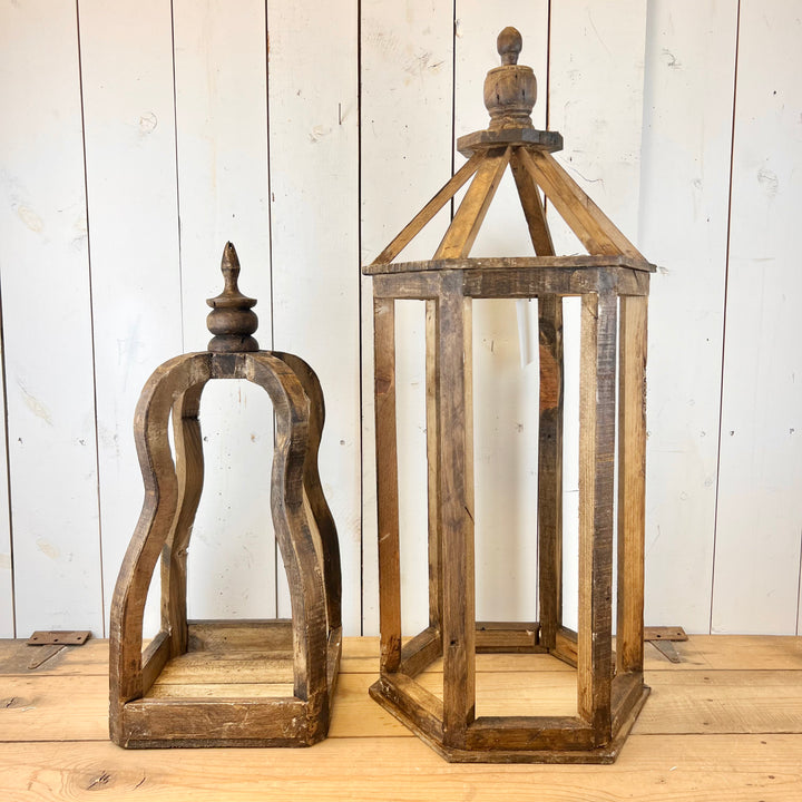 Wooden Distressed Lanterns