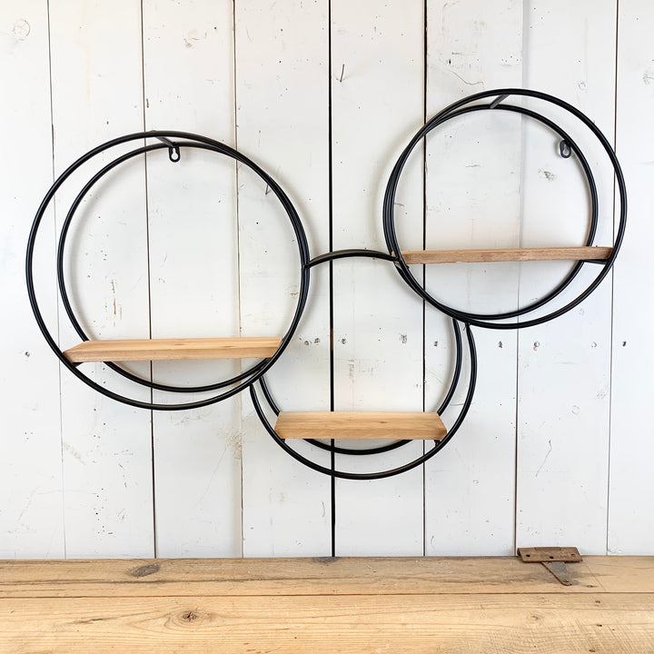 Three Circle Wall Shelf