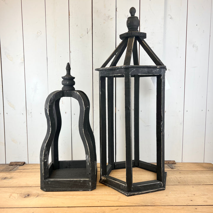 Wooden Distressed Lanterns